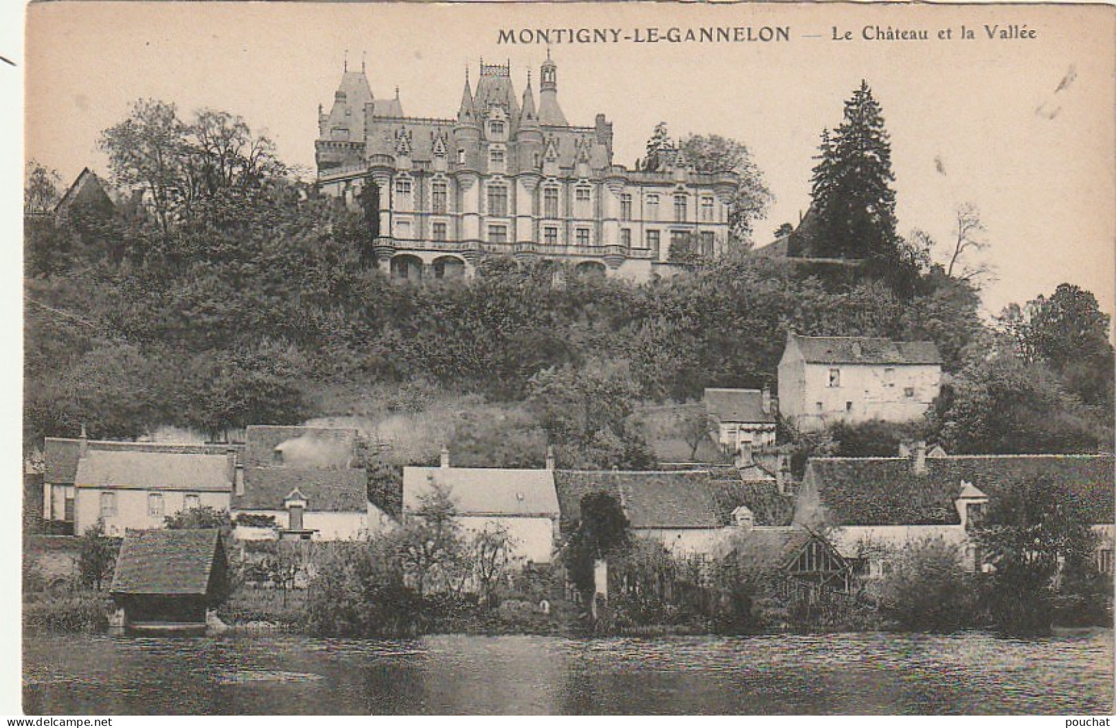 ZY 40-(28) MONTIGNY LE GANNELON - LE CHATEAU ET LA VALLEE - 2 SCANS - Montigny-le-Gannelon