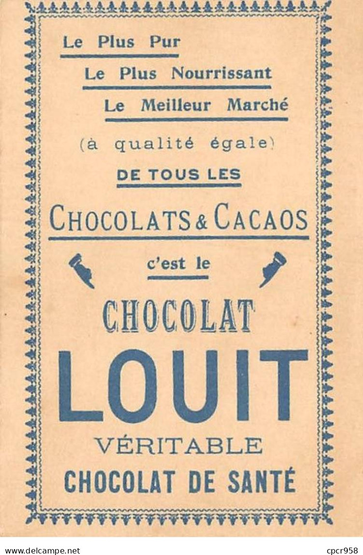Chromos.AM15195.7x10 Cm Environ.Chocolat Louit.Bateau Parisien - Louit