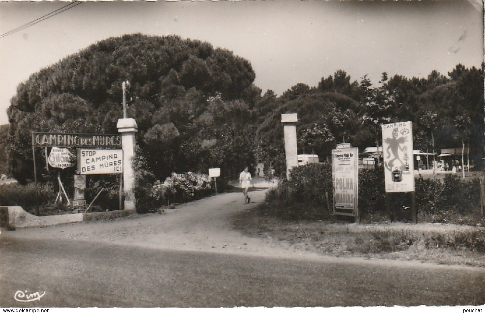 ZY 121-(83) GRIMAUD BEAUVALLON - CAMPING DES MURES - ENTREE - 2 SCANS - Port Grimaud