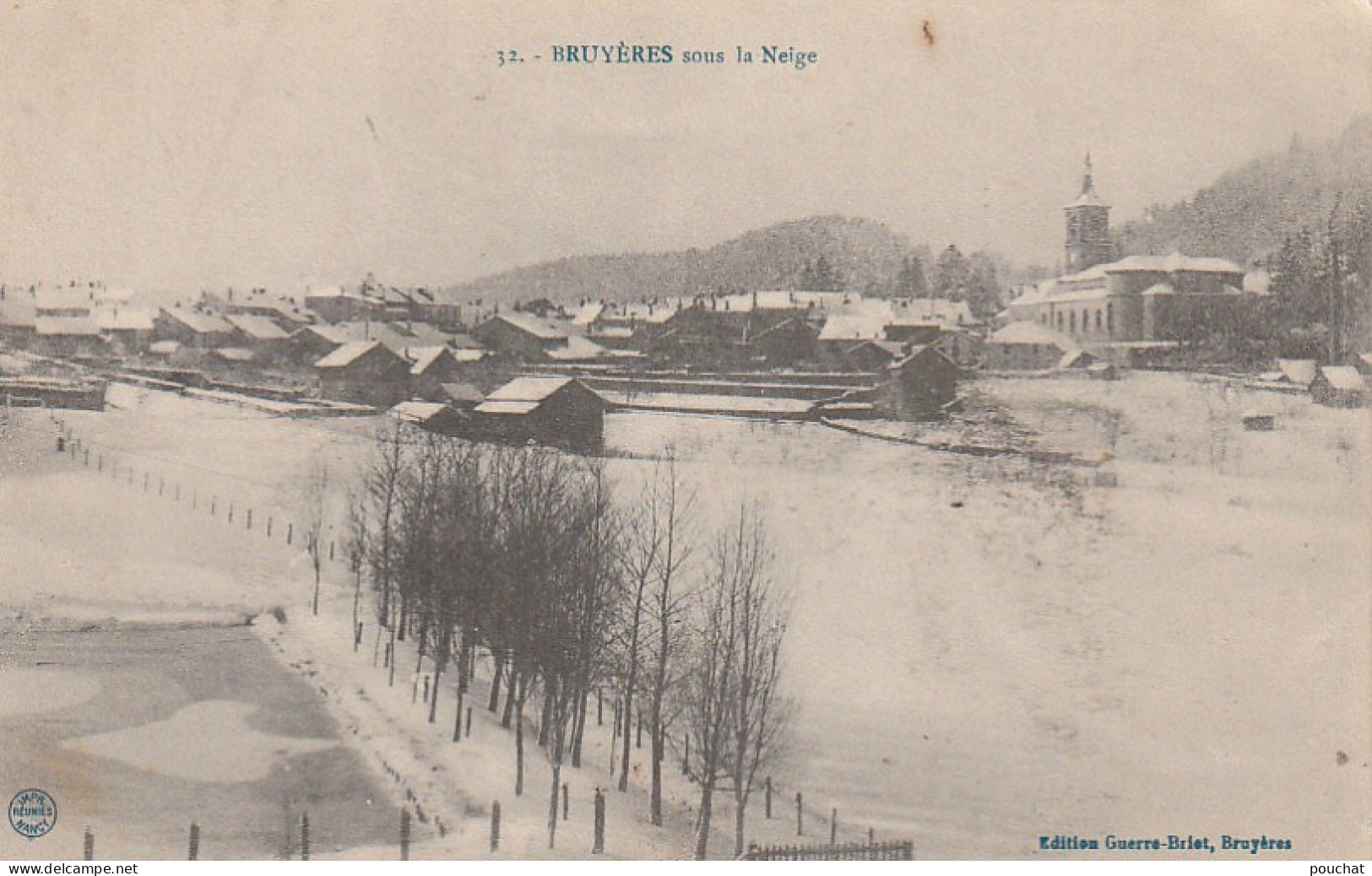 ZY 127-(88) BRUYERES SOUS LA NEIGE - 2 SCANS - Bruyeres