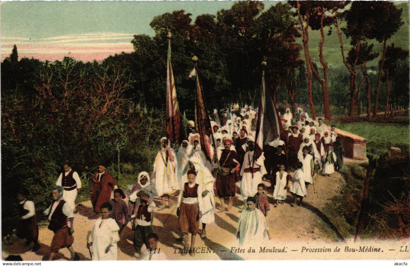 CPA AK TLEMCEN Fetes Du Mouloud - Procession De Bou-Medine ALGERIA (1388824) - Tlemcen