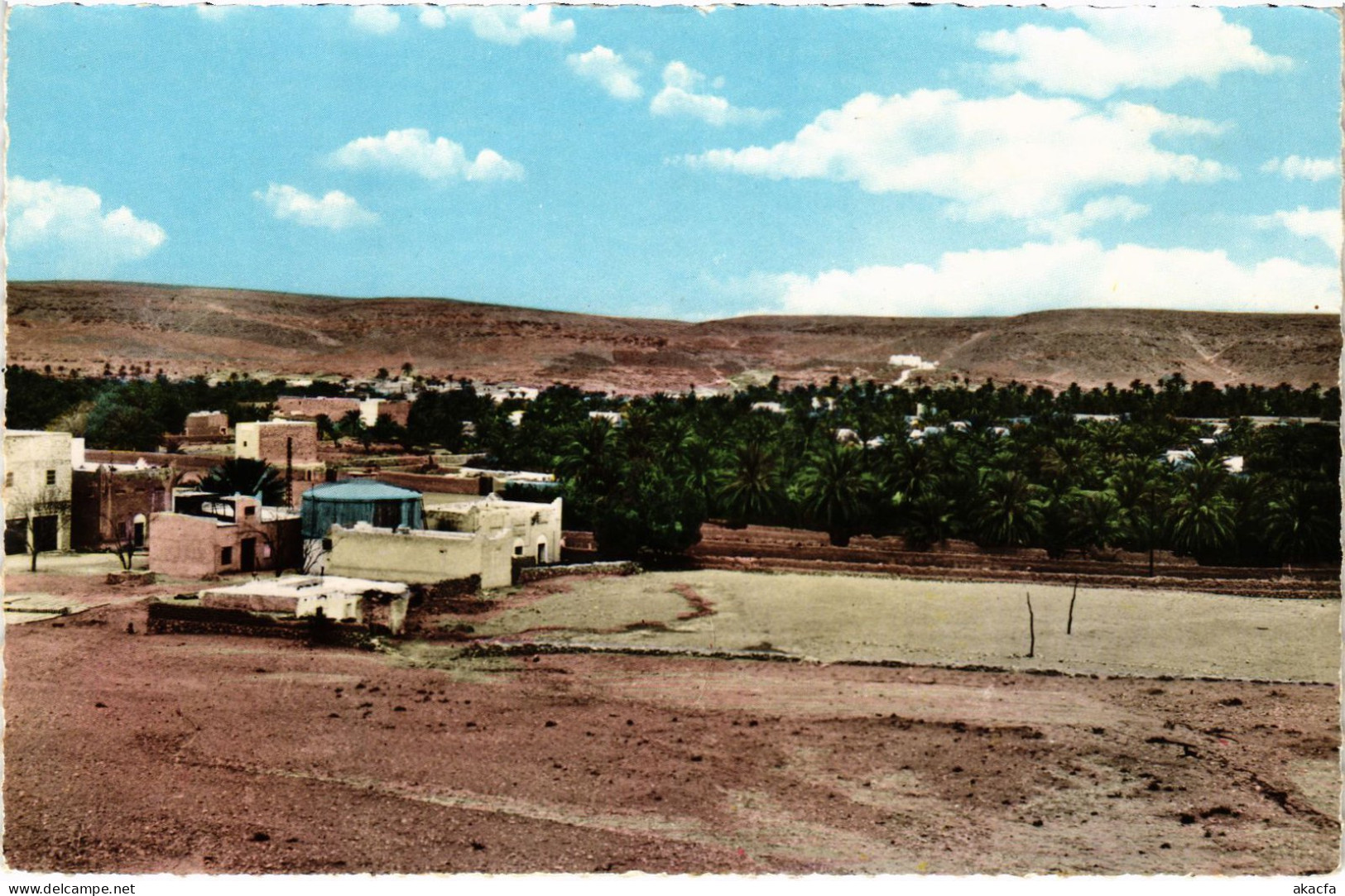 CPA AK GHARDAIA La Palmeraie Et Les Puits De La Ville ALGERIA (1388629) - Ghardaïa