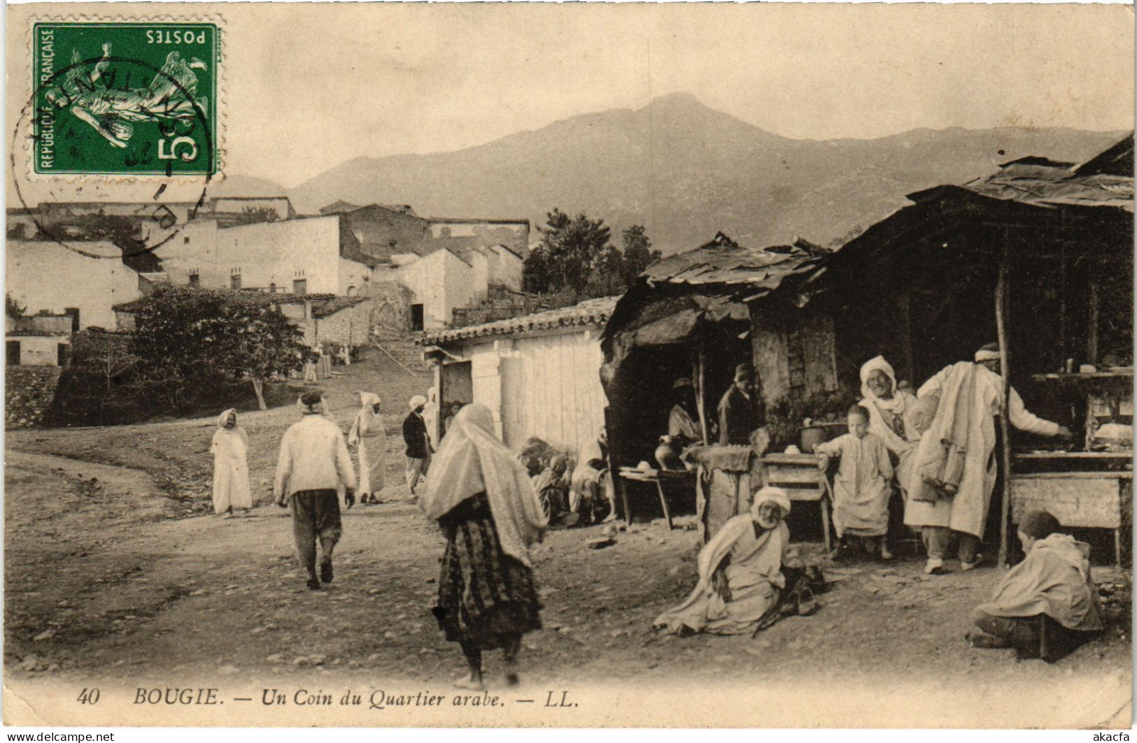 CPA AK BOUGIE Un Coin Du Quartier Arabe ALGERIA (1389465) - Bejaia (Bougie)