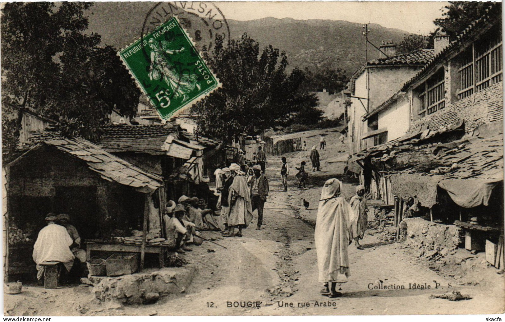 CPA AK BOUGIE Une Rue Arabe ALGERIA (1389464) - Bejaia (Bougie)