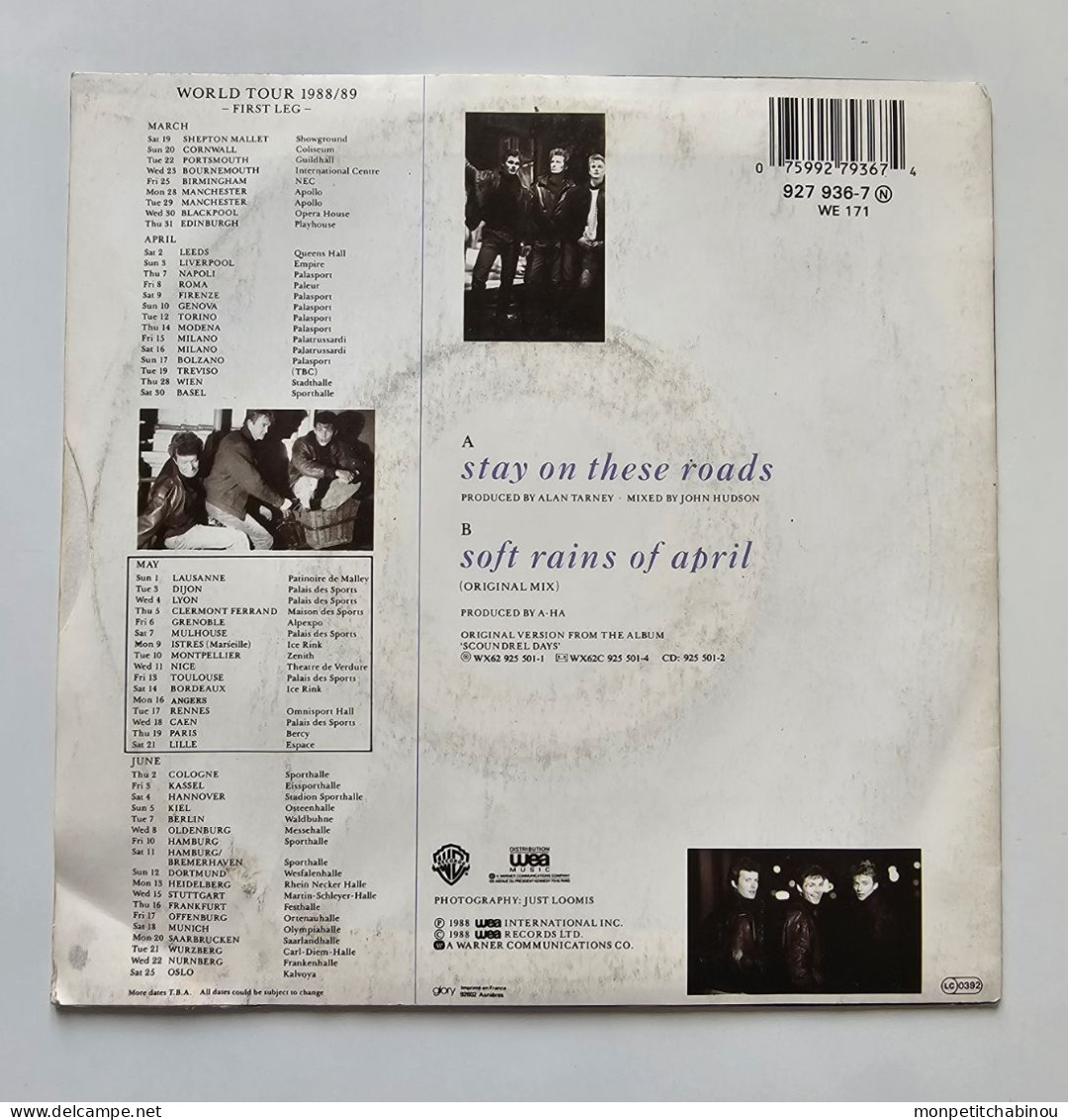 45T A-HA : Stay On These Roads - Altri - Inglese