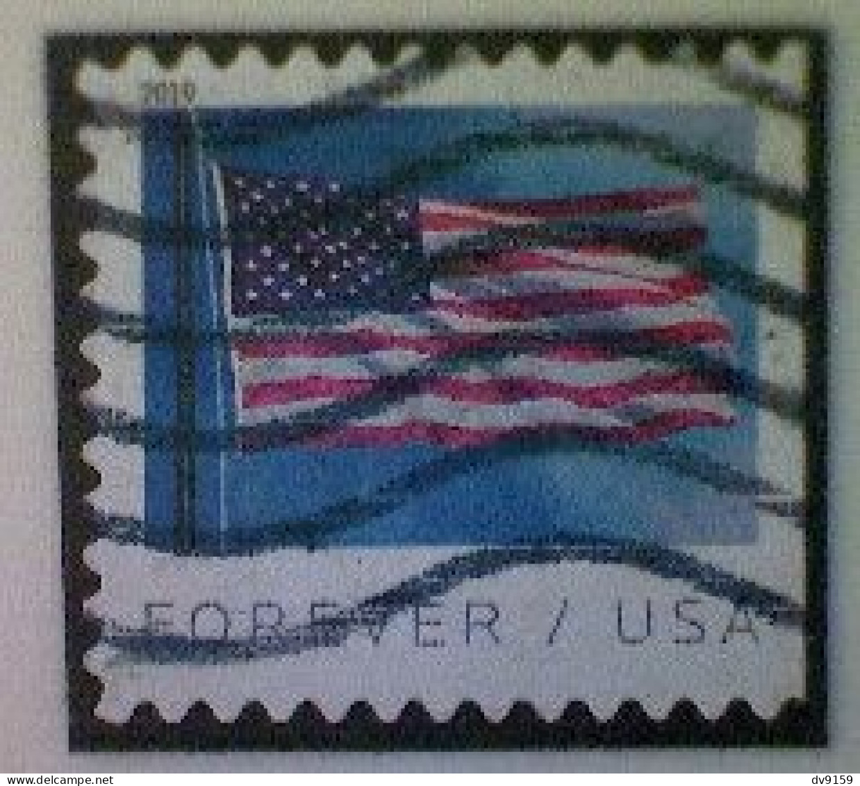 United States, Scott #5343, Used(o) Coil, 2019, Flag Definitive, (55¢) - Gebraucht