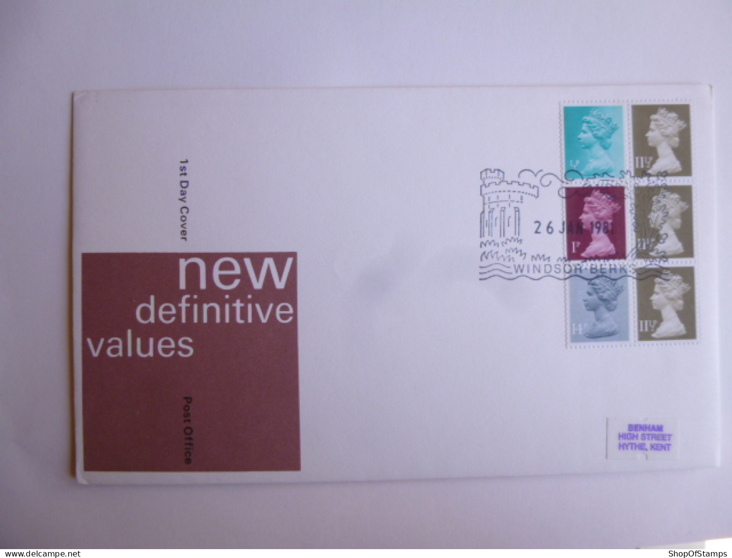 GREAT BRITAIN SG DEFINITIVES ISSUE DATED  26.01.81 FDC  - Non Classés