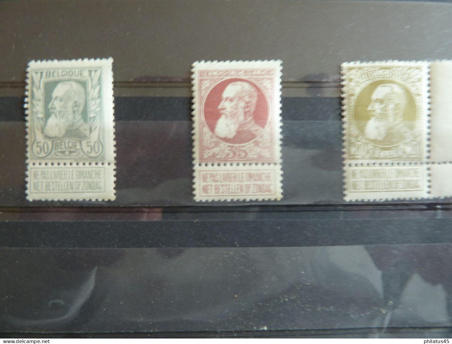 BELGIQUE LOT DE TIMBRES NEUFS ** - 1905 Grosse Barbe