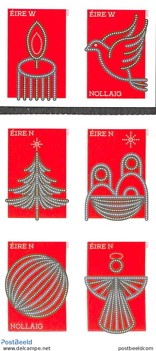 Ireland 2022 Christmas 6v S-a, Mint NH, Nature - Religion - Birds - Christmas - Neufs