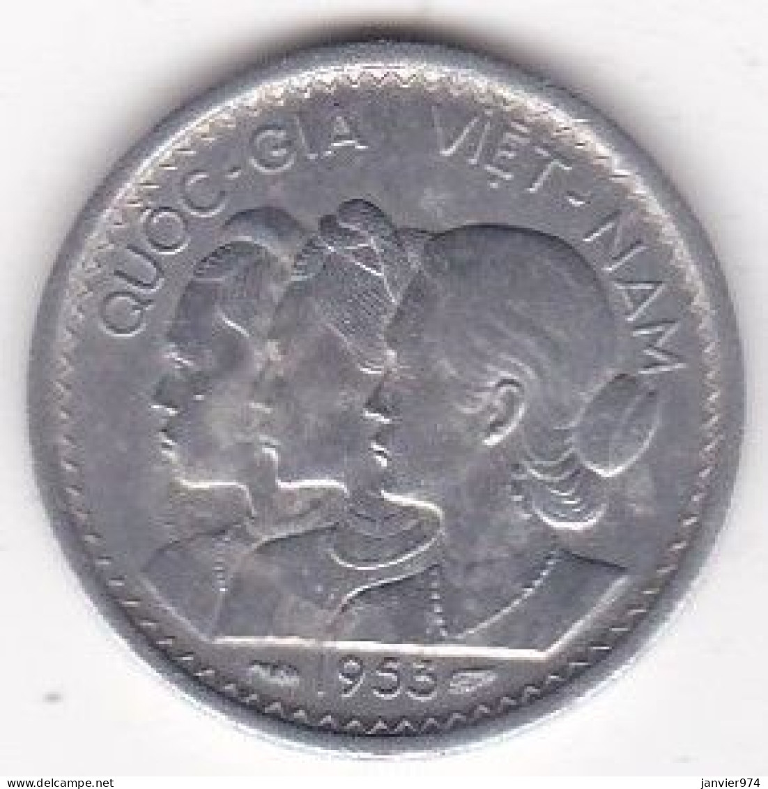 Vietnam Du Sud 10 SU 1953, En Aluminium , KM# 1, SUP/XF - Viêt-Nam