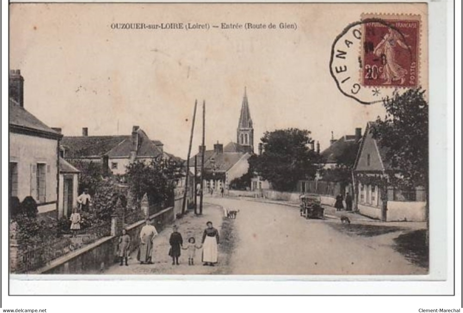 OUZOUER SUR LOIRE - Entrée - Route De Gien - Très Bon état - Ouzouer Sur Loire