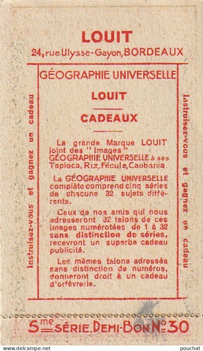 AA+ 37- ETATS RUSSES D'EUROPE ( N°119 ) - GEOGRAPHIE UNIVERSELLE - PUBLICITE TAPIOCA LOUIT , BORDEAUX (33) - Geographie