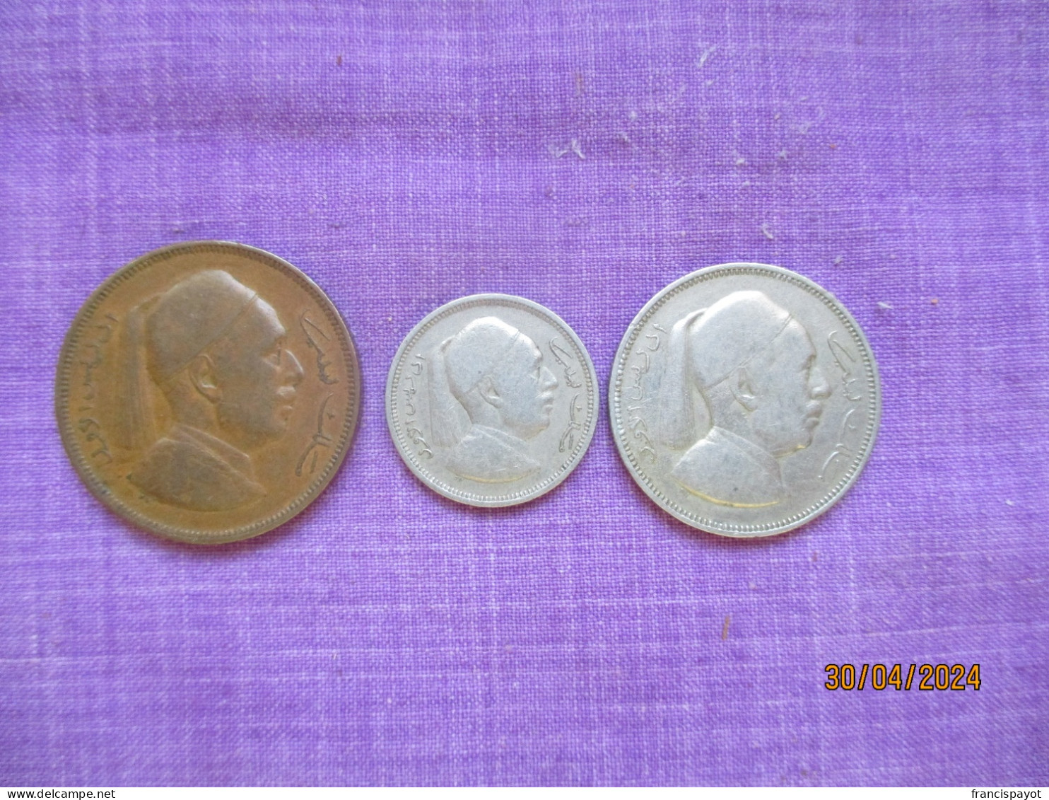 Libya: 5 Millièmes + 1 & 2 Piastres 1952 - Libya