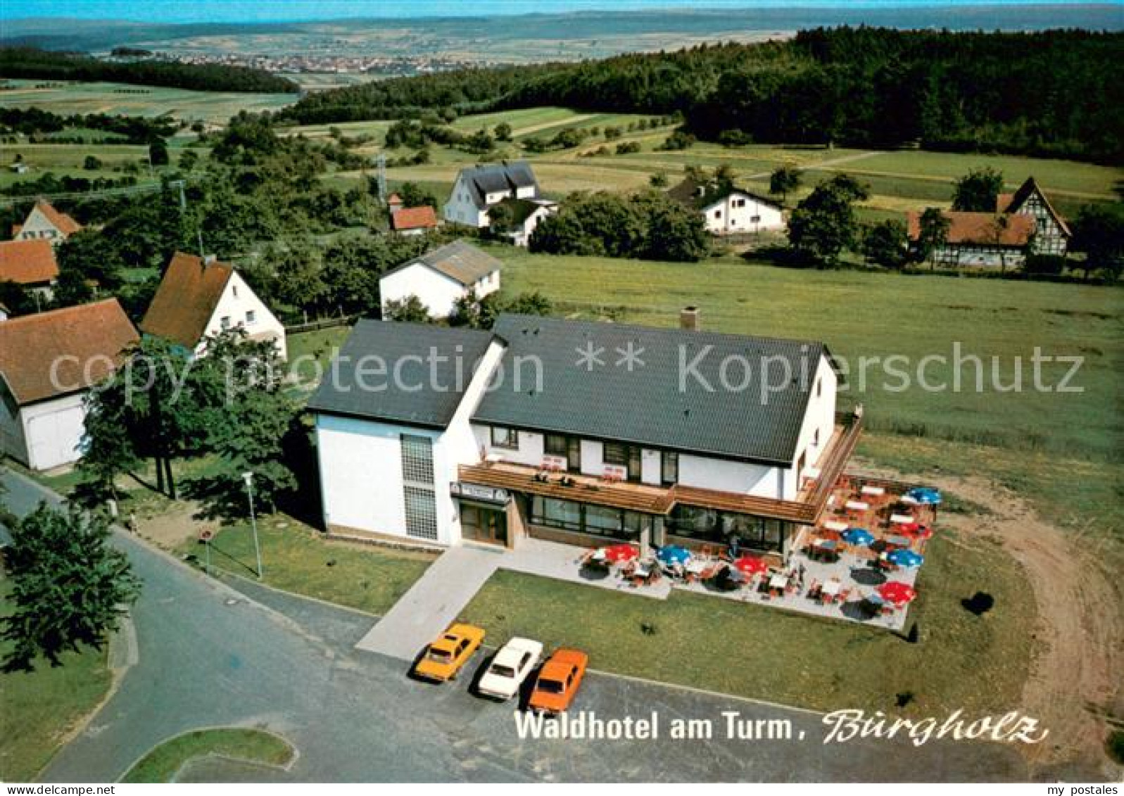 73648503 Burgholz Kirchhain Waldhotel Am Turm Fliegeraufnahme  Burgholz Kirchhai - Kirchhain