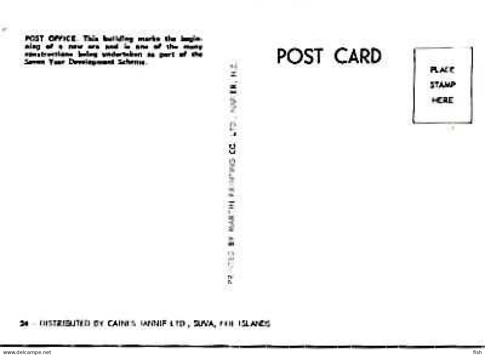 Fiji ** & Postal, Post Office Building, Ed. Caines Jannif Ltd (24) - Fidji