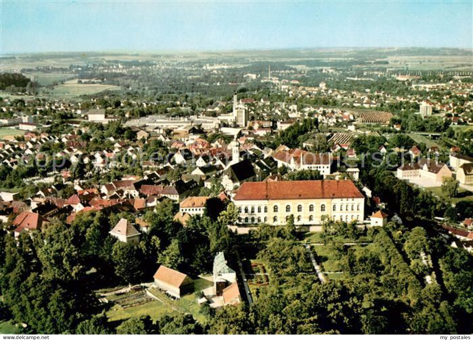 73647135 Dachau Fliegeraufnahme Mit Schloss Dachau - Dachau