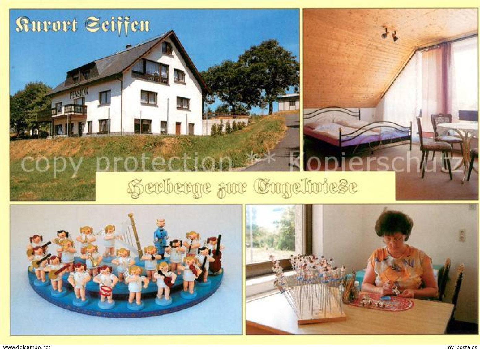 73646701 Seiffen Erzgebirge Herberge Zur Engelwiese Pension Und Kunstgewerbe Sei - Seiffen