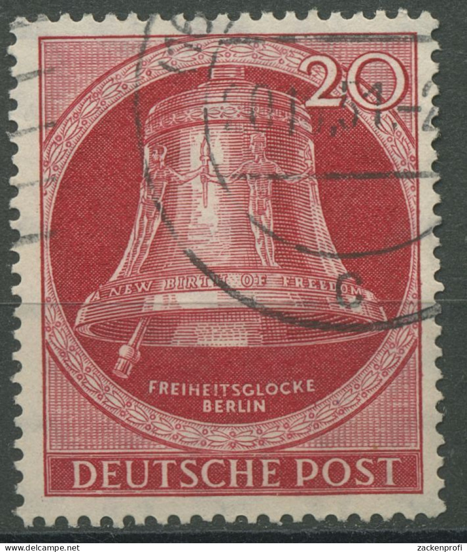 Berlin 1951 Freiheitsglocke Klöppel Links 77 Gestempelt (R80909) - Gebraucht