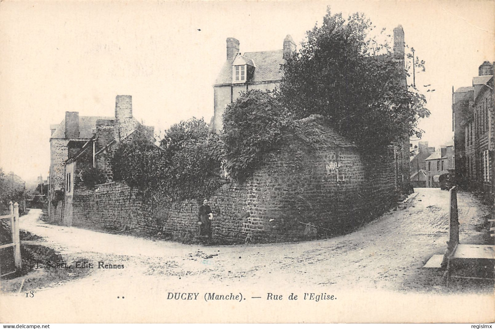 50-DUCEY-RUE DE L EGLISE-N°2043-G/0203 - Ducey