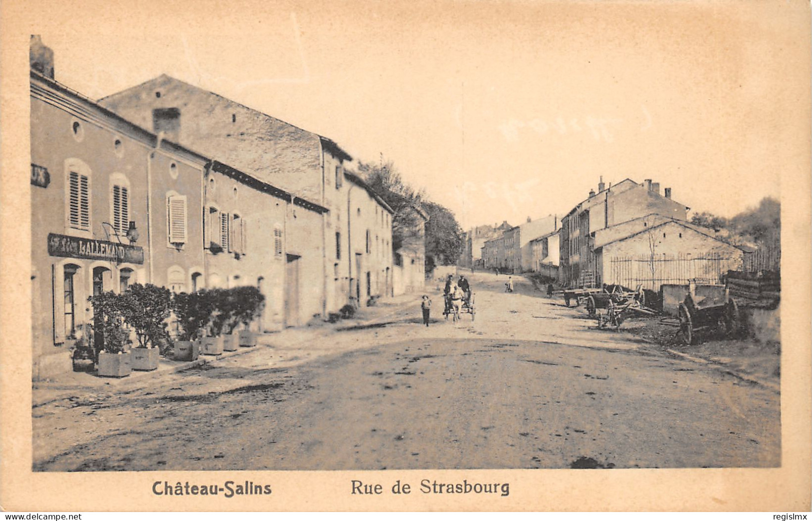 57-CHÂTEAU SALINS-RUE DE STRASBOURG-N°2045-G/0321 - Chateau Salins