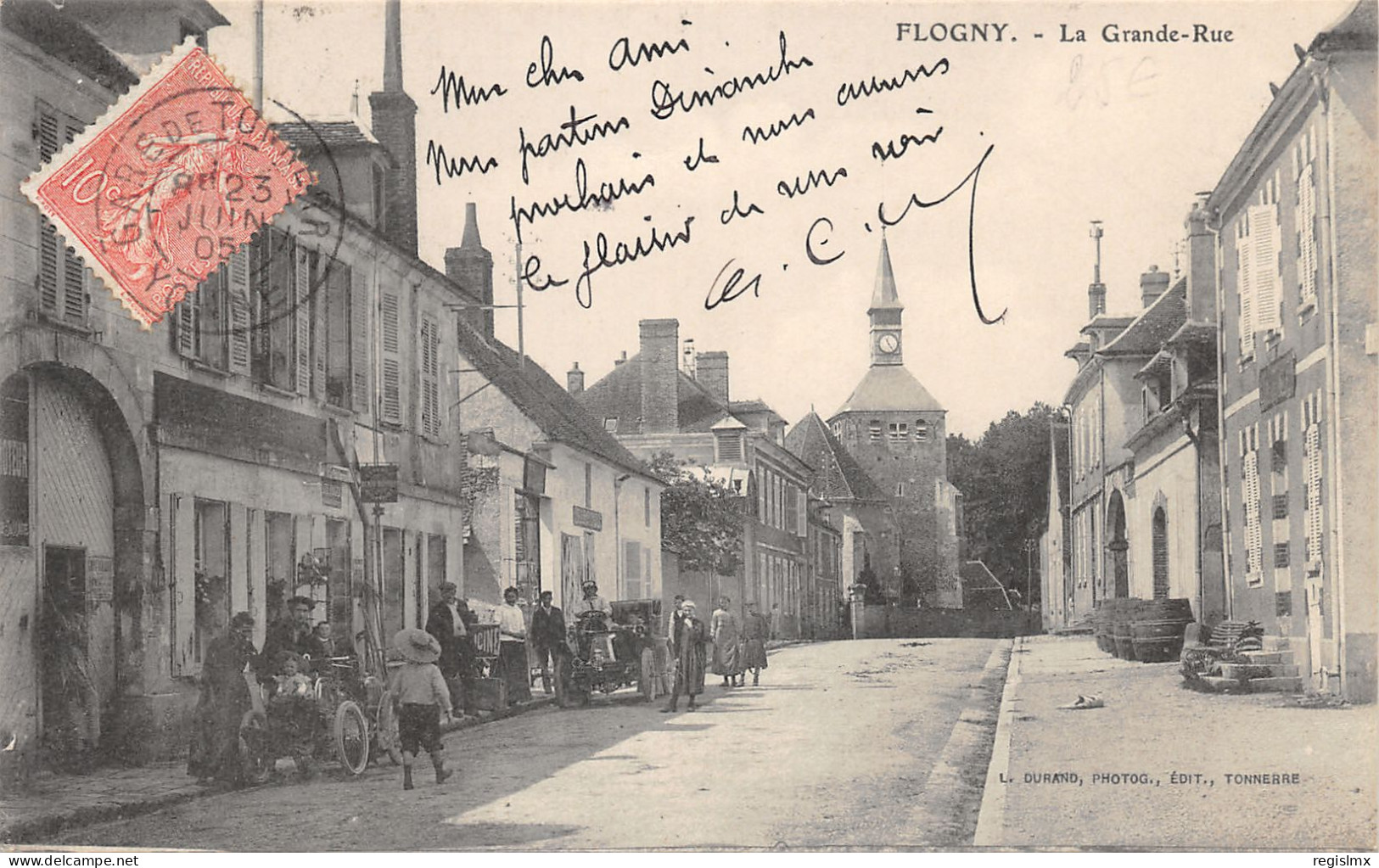 89-FLOGNY-LA GRANDE RUE-N°2048-H/0347 - Flogny La Chapelle
