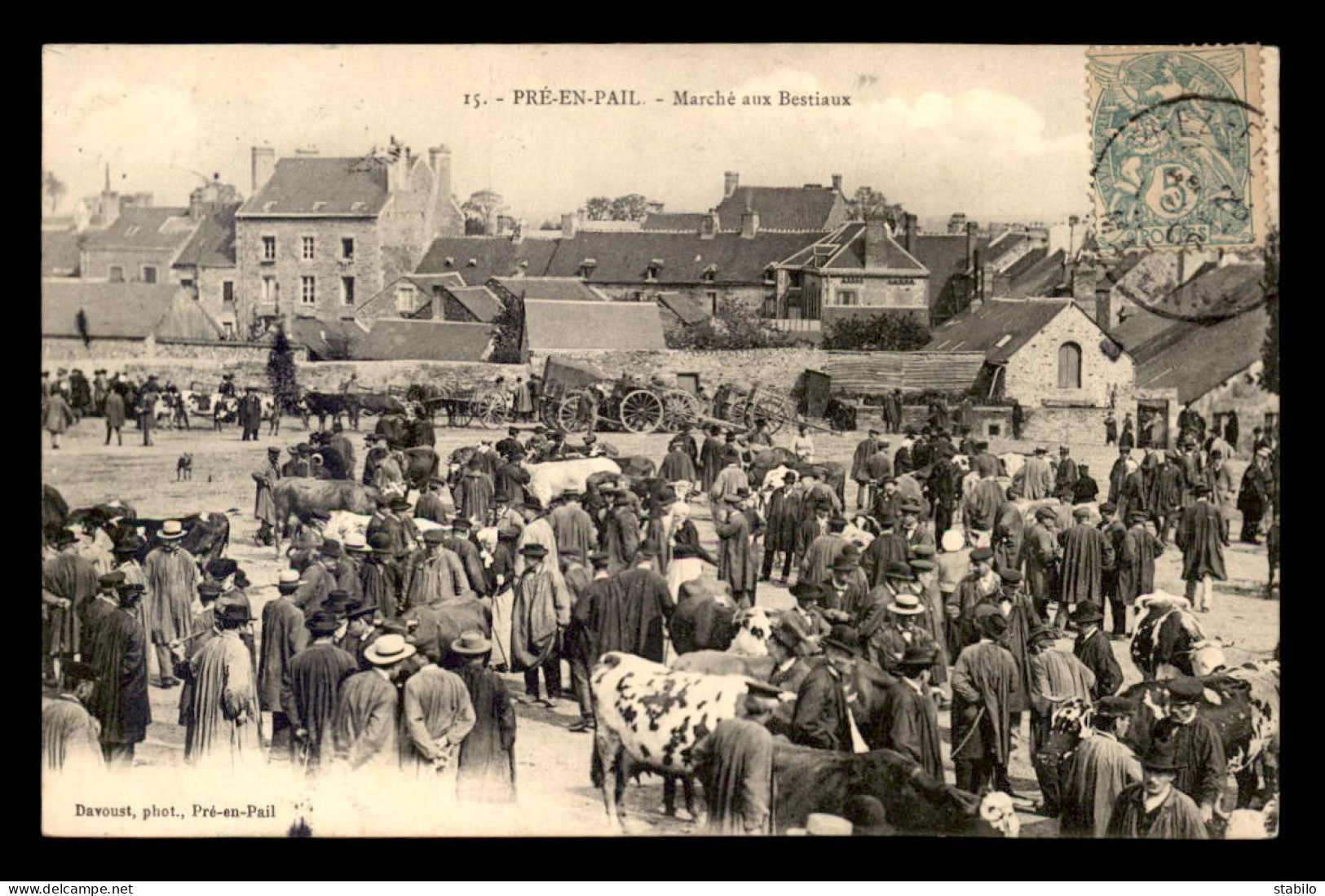 53 - PRE-EN-PAIL - MARCHE AUX BESTIAUX - Pre En Pail