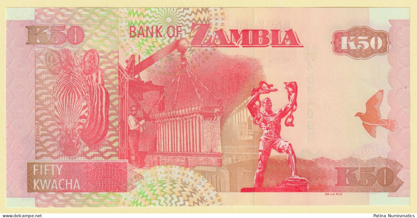 Zambia. 50 Kwacha. 2009. BS/03 Prefix.. P.37h. Crisp Gem UNC - Zambie