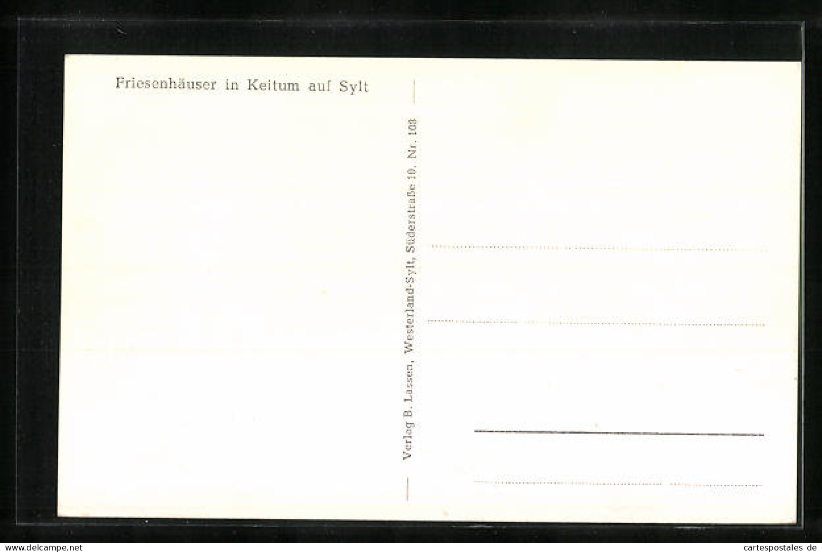 AK Keitum /Sylt, Friesenhäuser, Mann Mit Joch  - Sylt