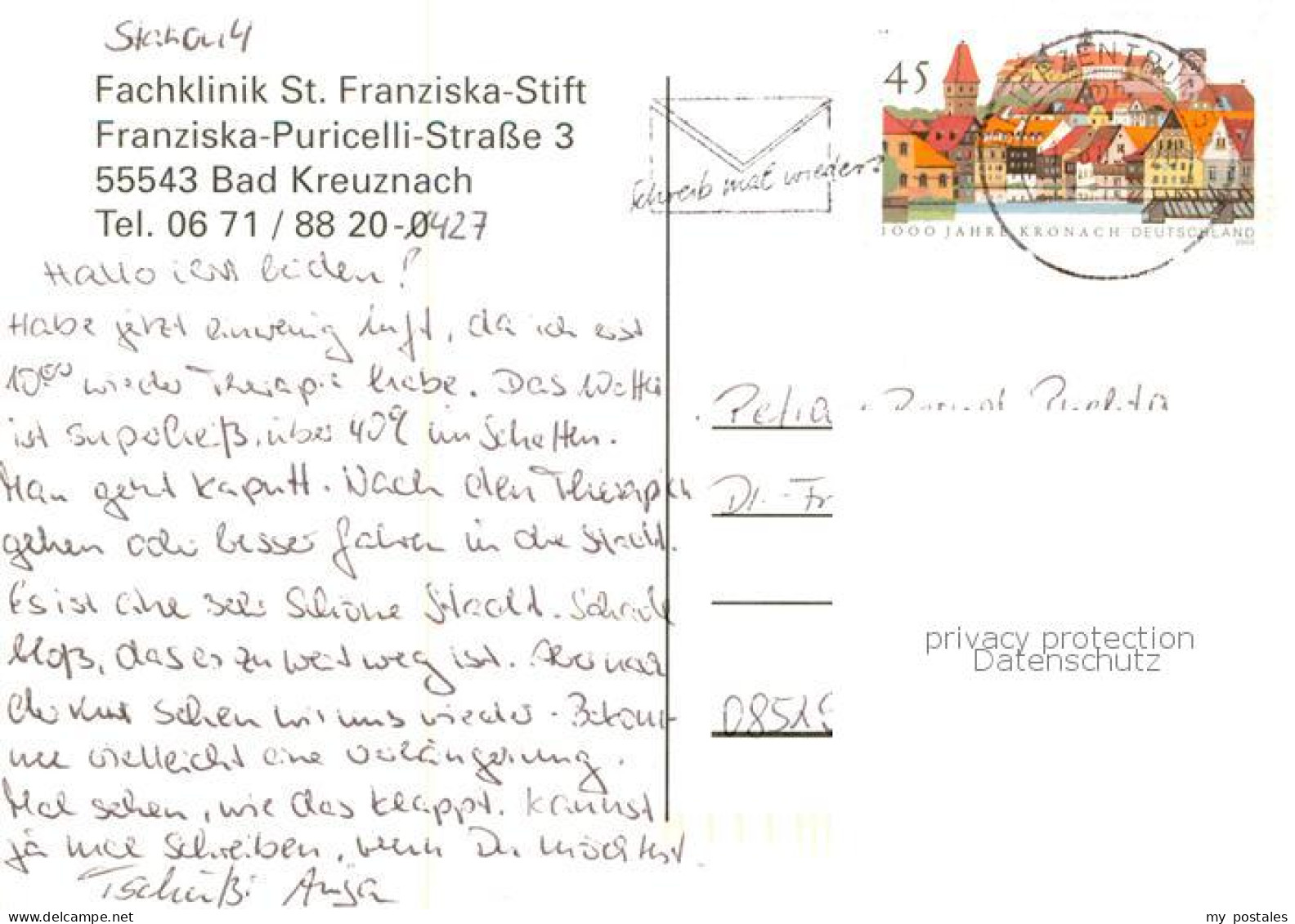 73829443 Bad Kreuznach Fachklinik St Franziska Stift Bad Kreuznach - Bad Kreuznach