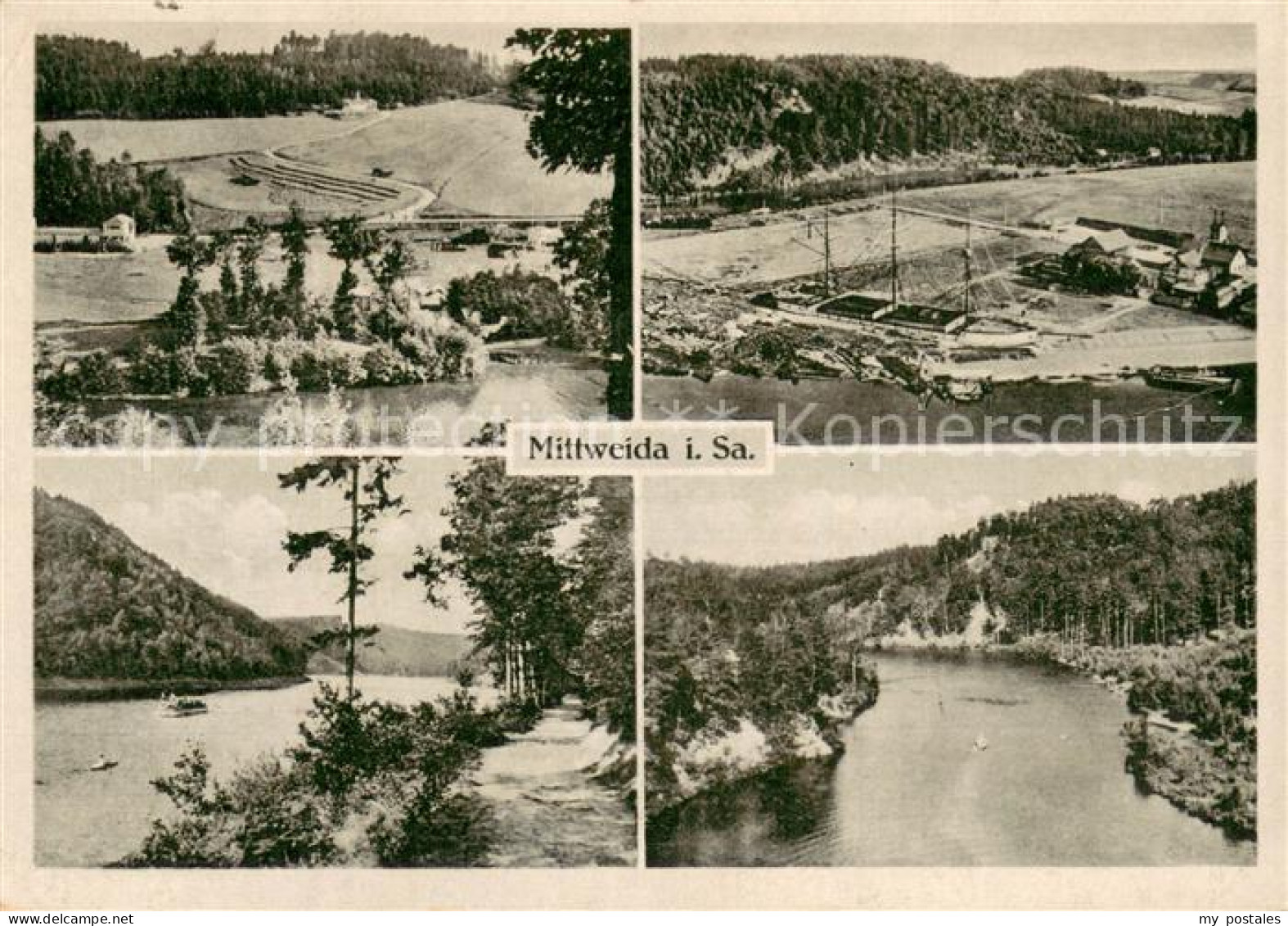 73754351 Mittweida Gaststaette Auenblick Landschaftspanorama Talsperre Mittweida - Mittweida