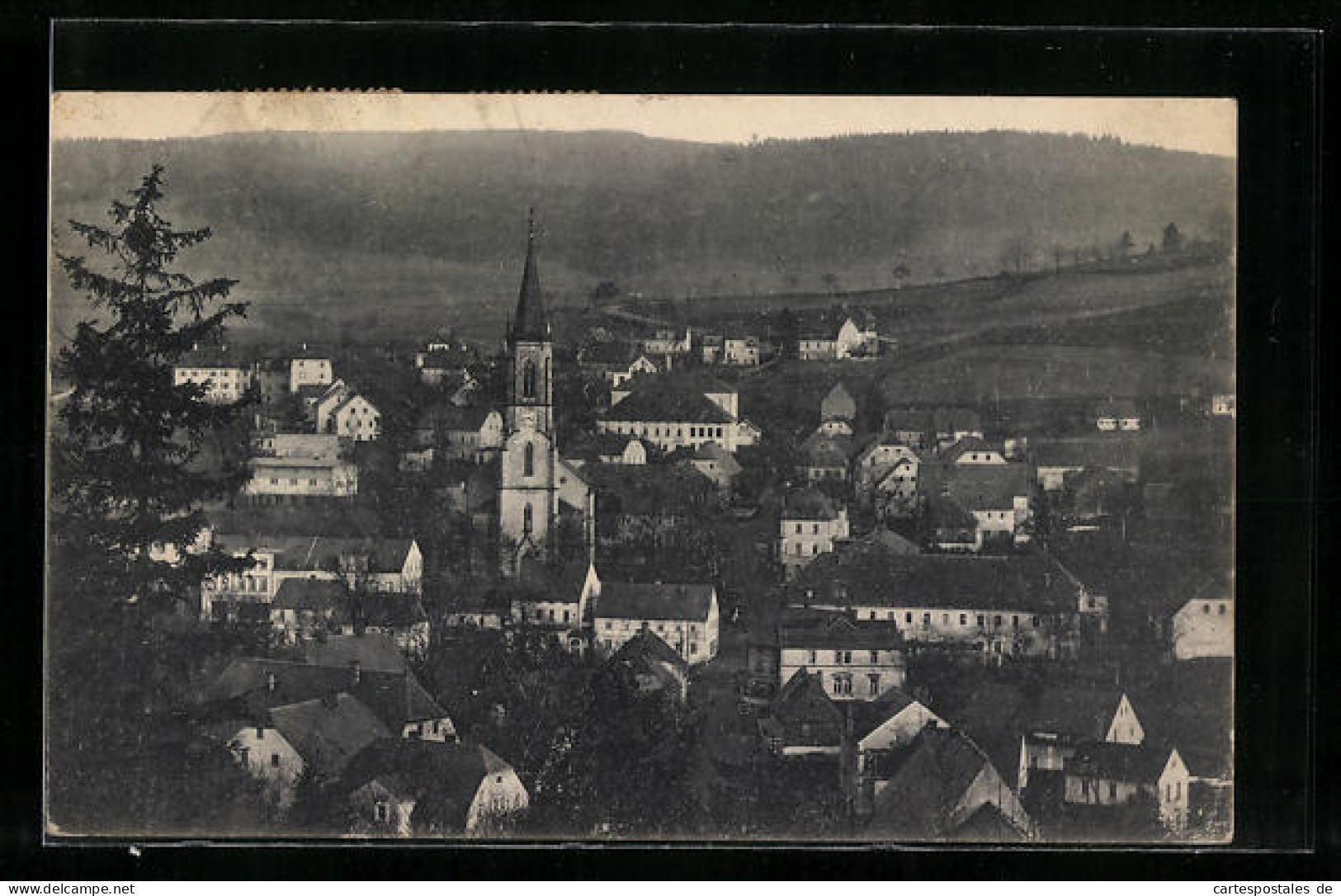 AK Neuhausen I. Sa., Generalansicht Der Stadt Mit Blick Auf Die Kirche  - Neuhausen (Erzgeb.)