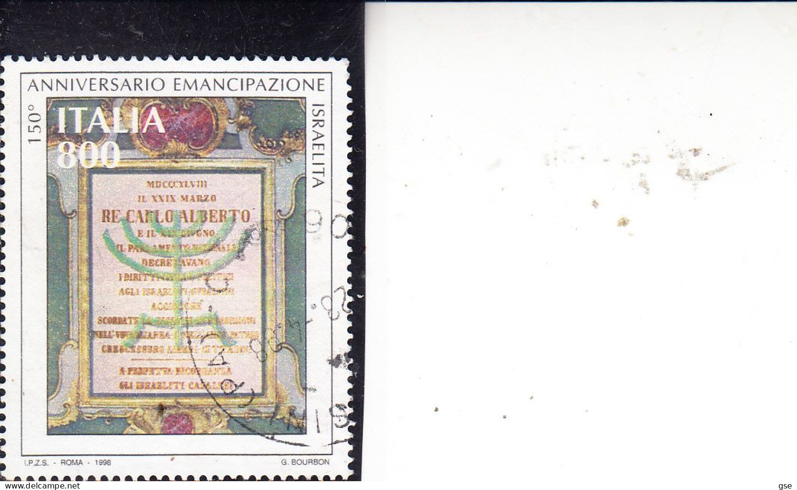 ITALIA  1998 - Sassone 2333° - Ebraismo - 1991-00: Used