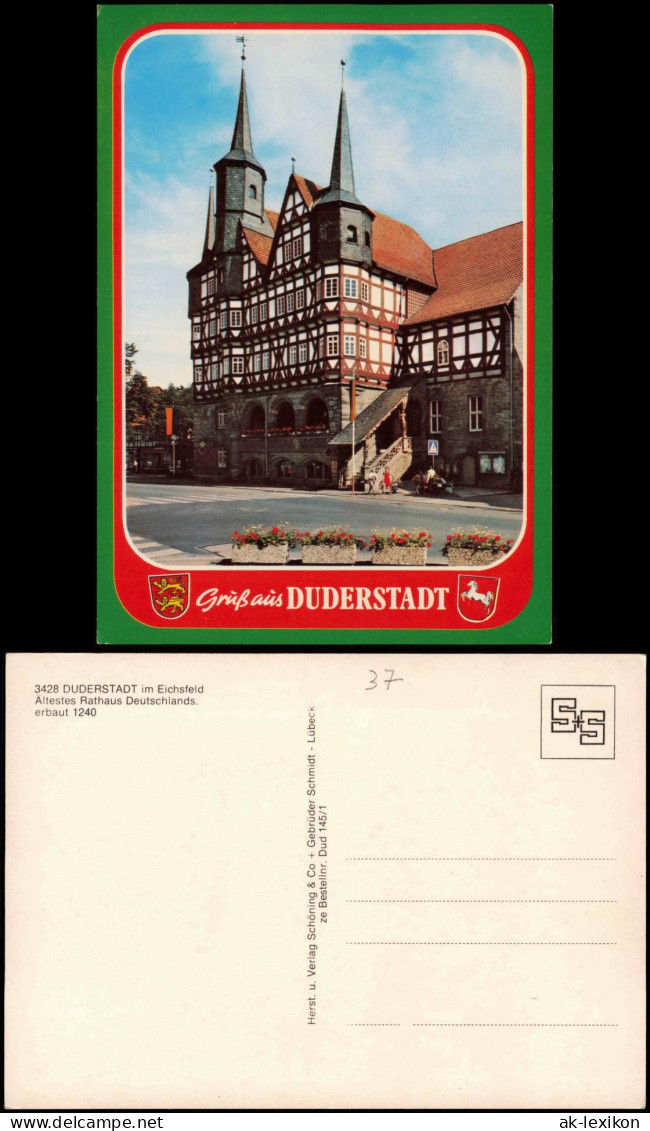 Ansichtskarte Duderstadt Ältestes Rathaus Deutschlands 1970 - Duderstadt