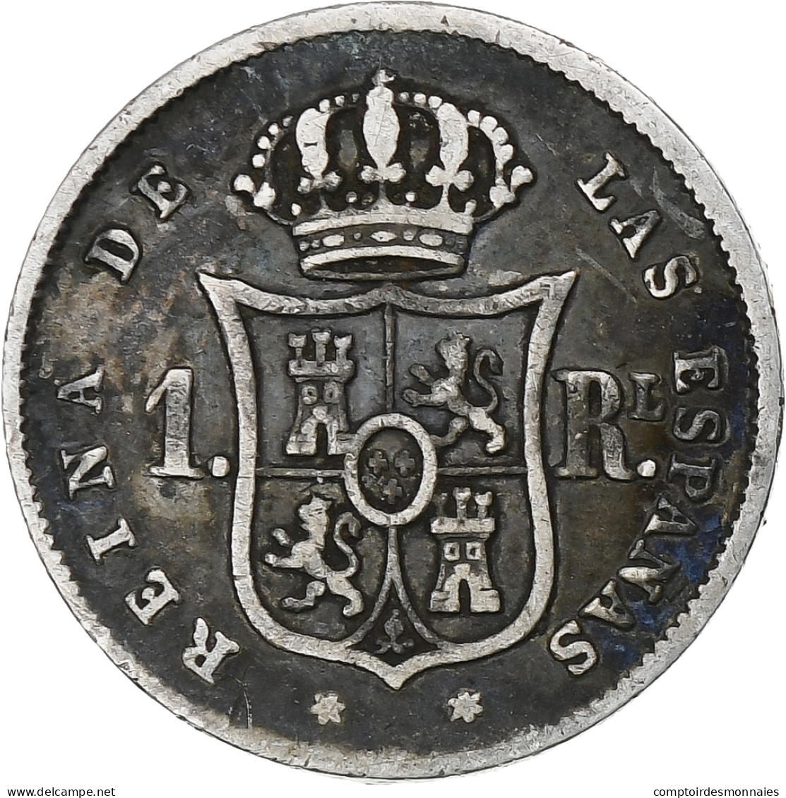 Espagne, Isabel II, Real, 1852, Madrid, Argent, TTB, KM:598.2 - Primi Conii