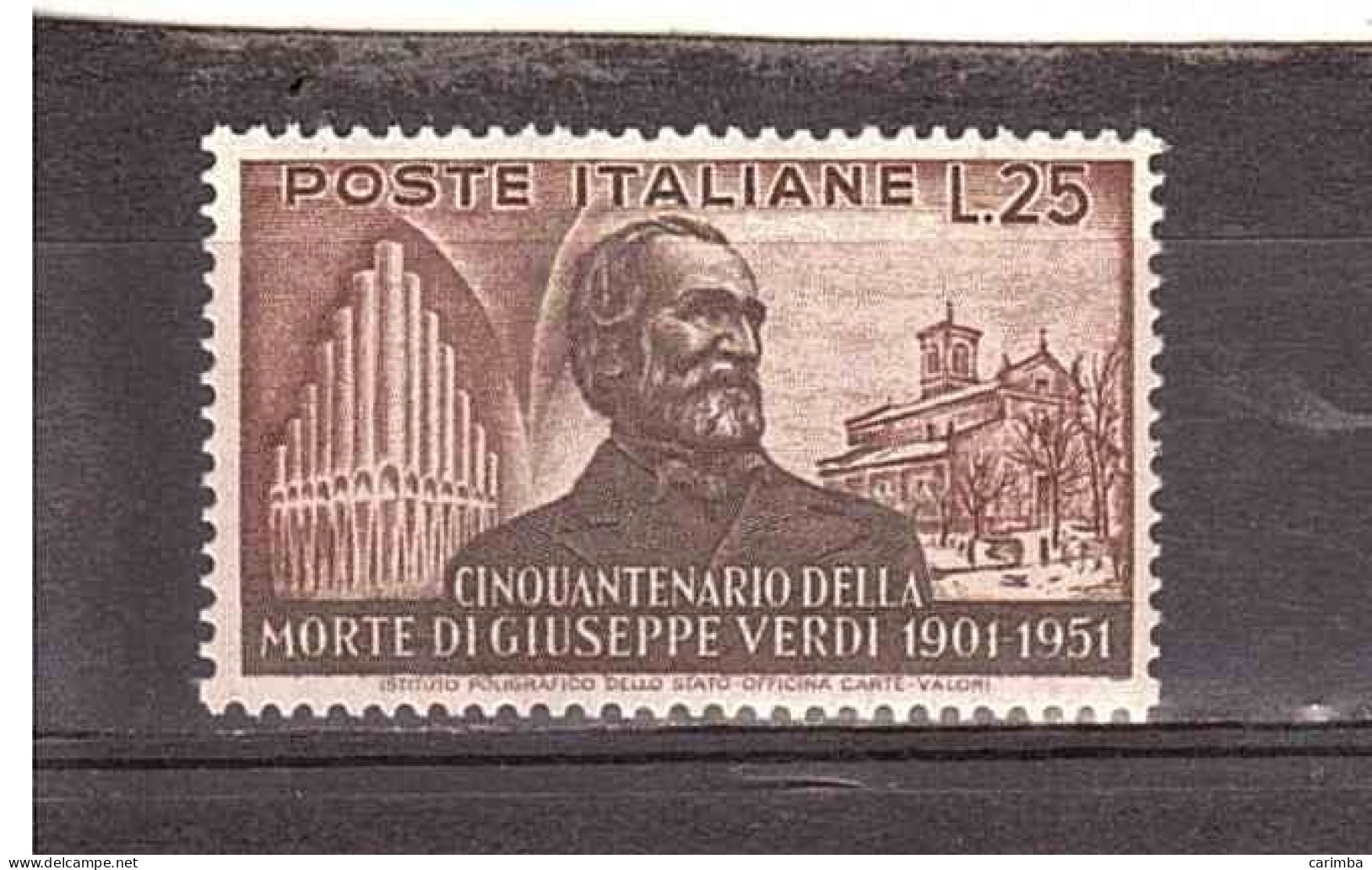 1951 L.25 GIUSEPPE VERDI - 1946-60: Ungebraucht