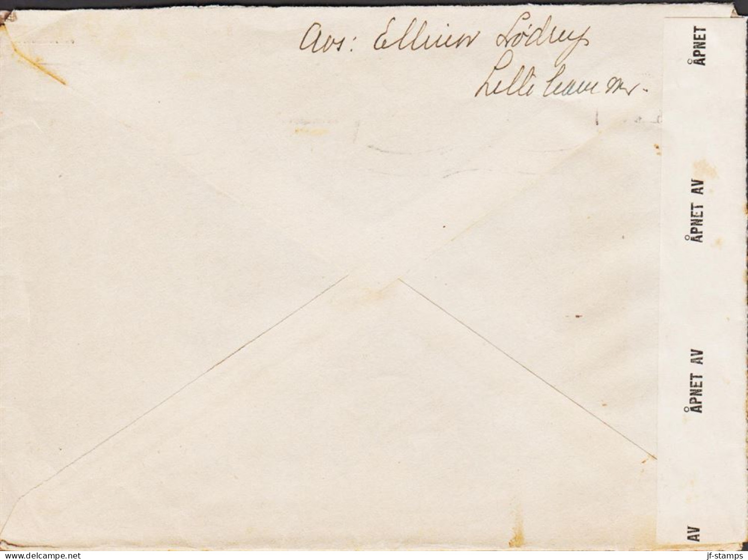 1945. NORGE. Very Interesting Original Letter Where The Wife To A Norwegian Prissoner Of War ... (Michel 181) - JF545667 - Covers & Documents