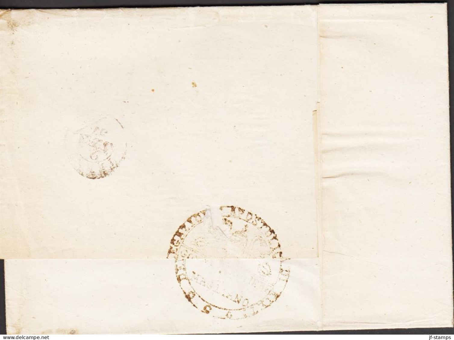 1857. MAGLIANO. Interesting Envelope With Cancel MAGLIANO And Postage Marking 6. Original Letter Included ... - JF545745 - Romagne