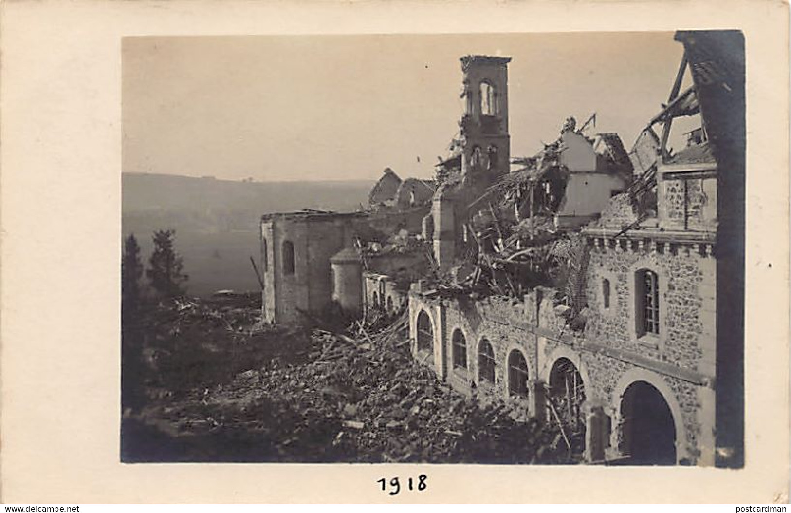 France - Châtillon-sur-Marne (51) Prieuré De Binson En 1918 CARTE PHOTO - Châtillon-sur-Marne