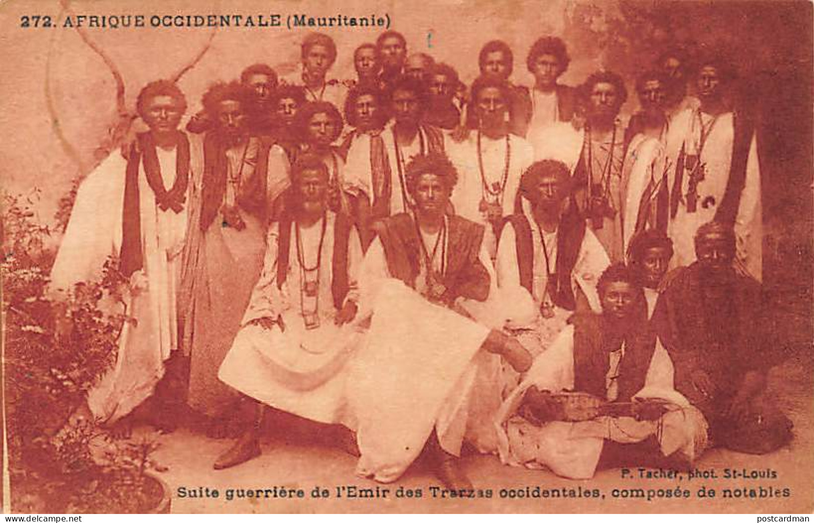 MAURITANIE - Suite Guerrière De L'Emir Des Trarzas Occidentales, Composée De Notables - Ed. Tacher 272. - Mauritania