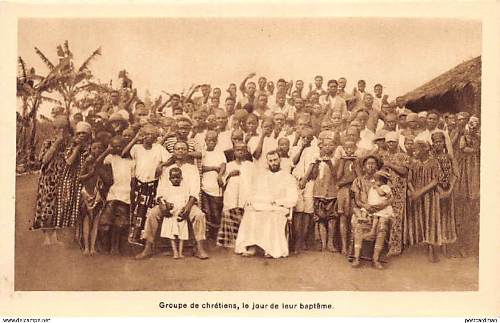 Cameroun - Groupe De Chrétiens, Le Jour De Leur Baptême - Ed. Missions Des Prêtres Du Sacré-Coeur De St-Quentin  - Kameroen