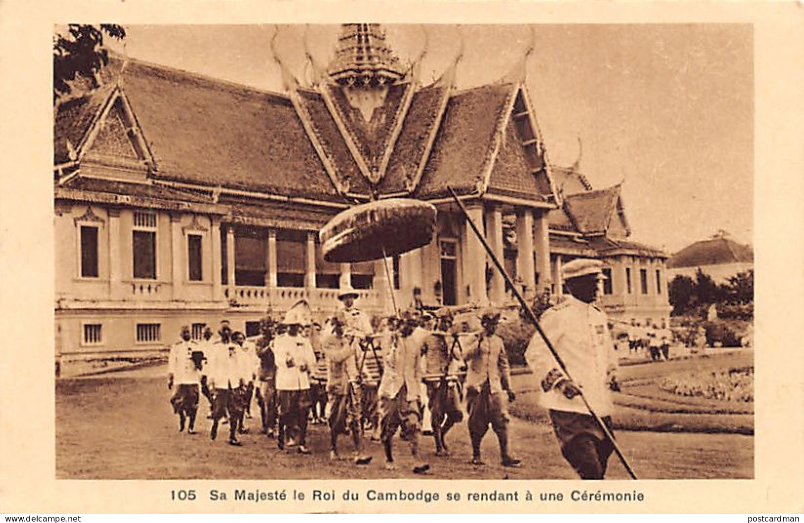 Cambodge - S. M. Le Roi Du Cambodge Se Rendant à Une Cérémoie - Ed. Nadal 105 - Camboya