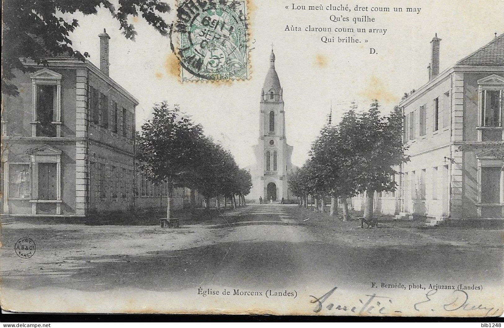 [40] Landes > Morcenx Eglise Legende En Patois Occitan - Morcenx