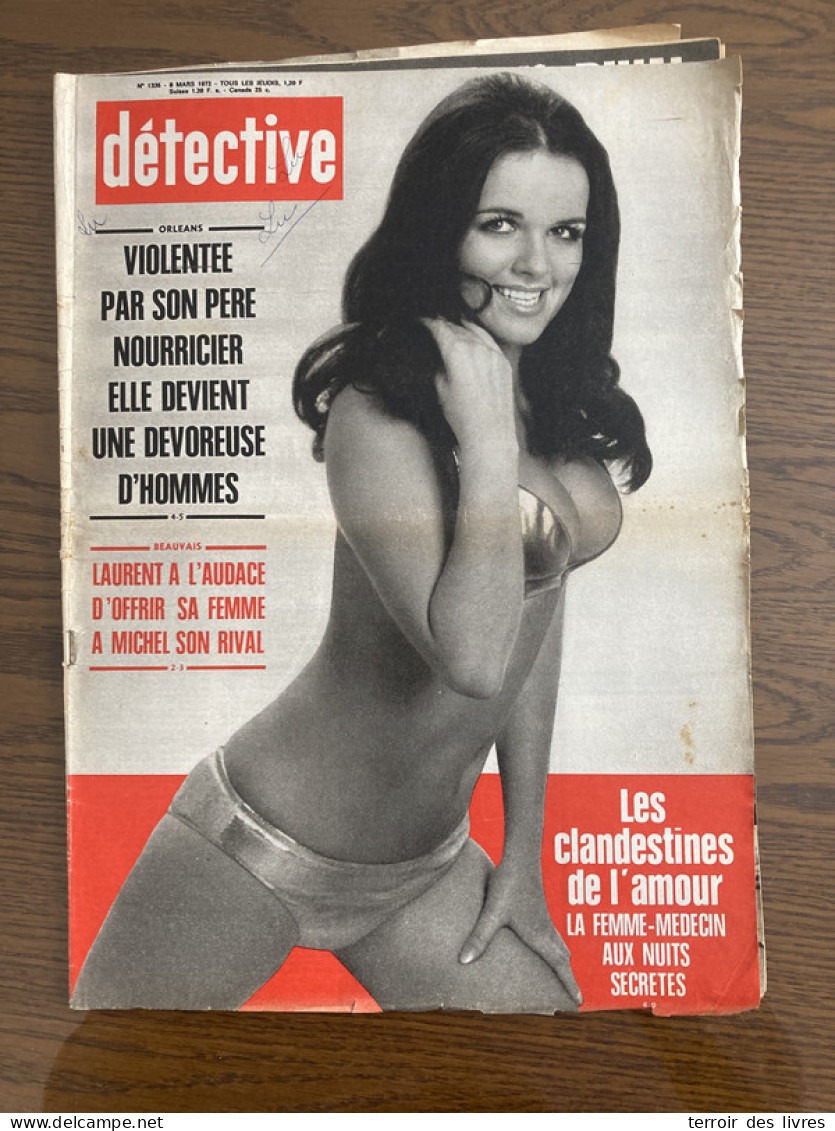 Détective 1972 1335 ALLONNE VILLENEUVE SAINT GEORGE JUMET EYB ORLEANS - Other & Unclassified