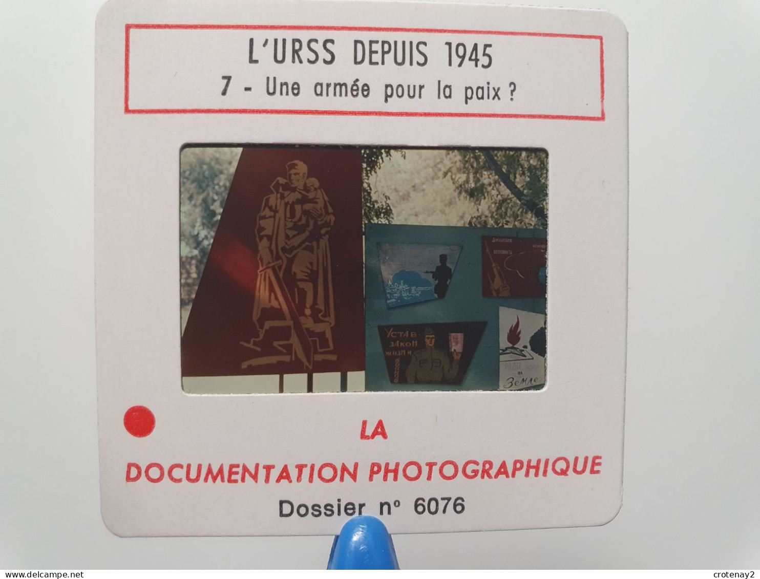 Photo Diapo Diapositive Slide URSS Depuis 1945 N°7 Une Armée Pour La Paix ? Académie FROUNZE MOSCOU En 1967  VOIR ZOOM - Diapositives (slides)