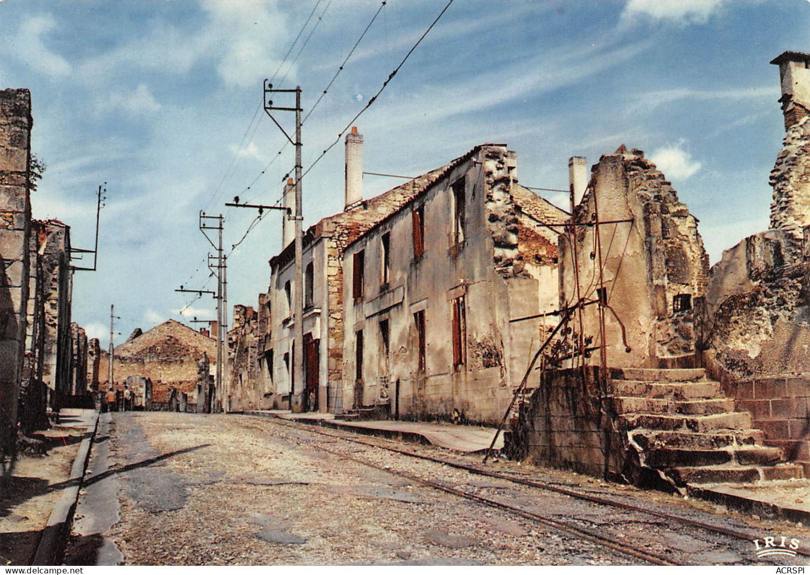 ORADOUR SUR GLANE Cité Martyre  Rue Principale Et Rails Du Tramway  9 (scan Recto Verso)MF2728VIC - Oradour Sur Glane