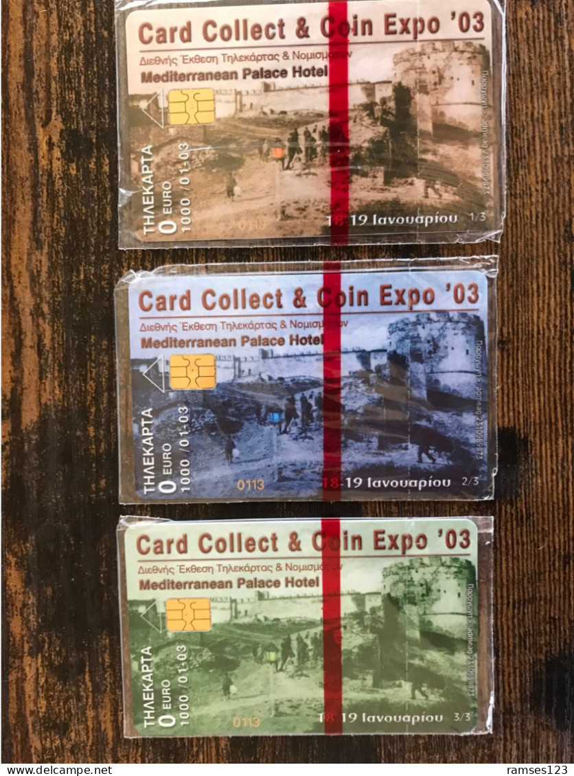 GRECE  CARTE A PUCE EXHIBITION   CARD COLLECT 2003  THESSALONIQUE  MINT IN SEALED  1000 EX - Badge Di Eventi E Manifestazioni
