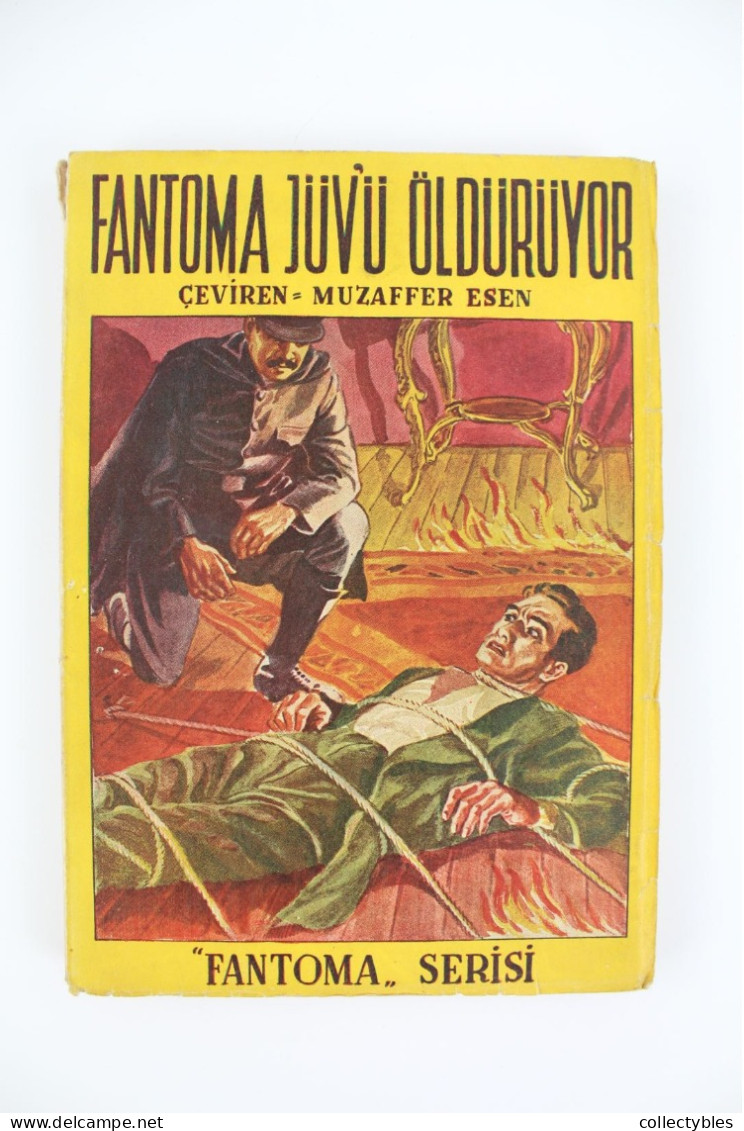 FANTOMAS Turkish Book Series 1940s COMPLETE SET 1-15 Marcel Allain FANTOMA Pierre Souvestre FREE SHIPPING Fantômas RARE