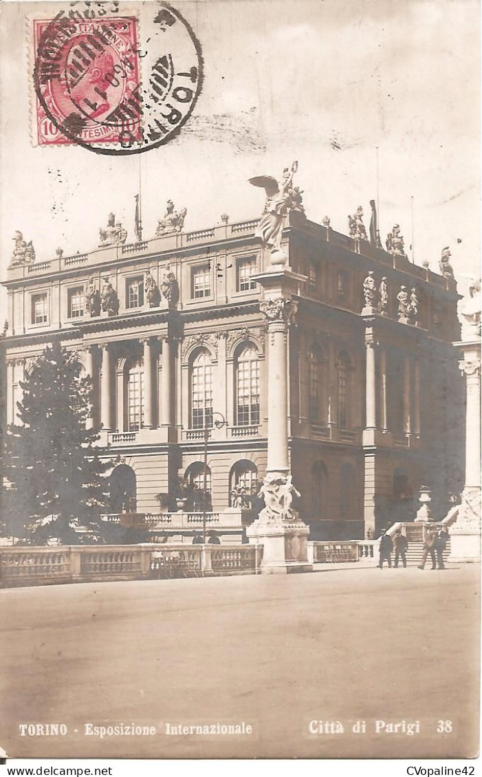 TORINO (Piemonte) Carte Photo Esposizione Internazionale En 1911 - Citta Di Parigi - Exhibitions