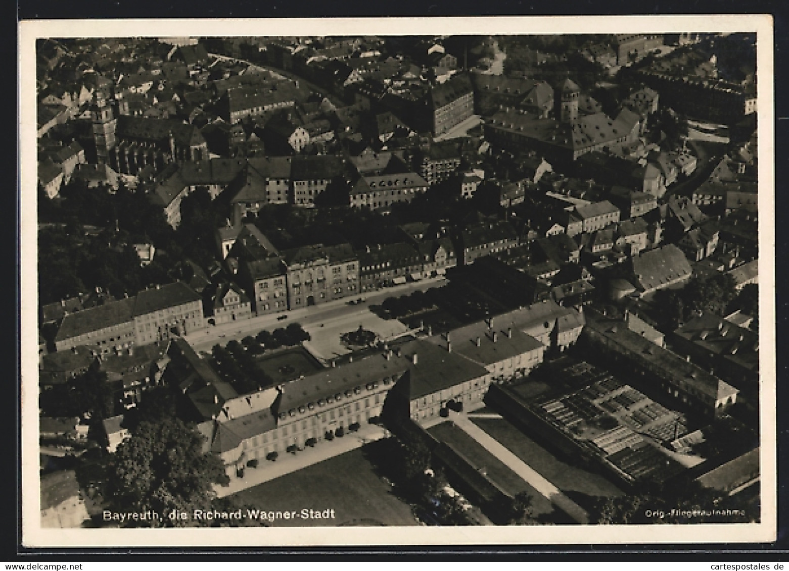 AK Bayreuth, Ortsansicht Vom Flugzeug Aus  - Bayreuth