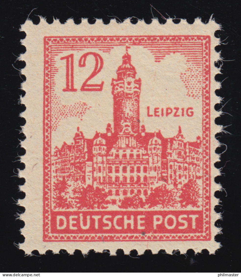 161x II Abschiedsserie 12 Pf. Mit PLF II Weißer Fleck über Dem U, Feld 72, ** - Mint